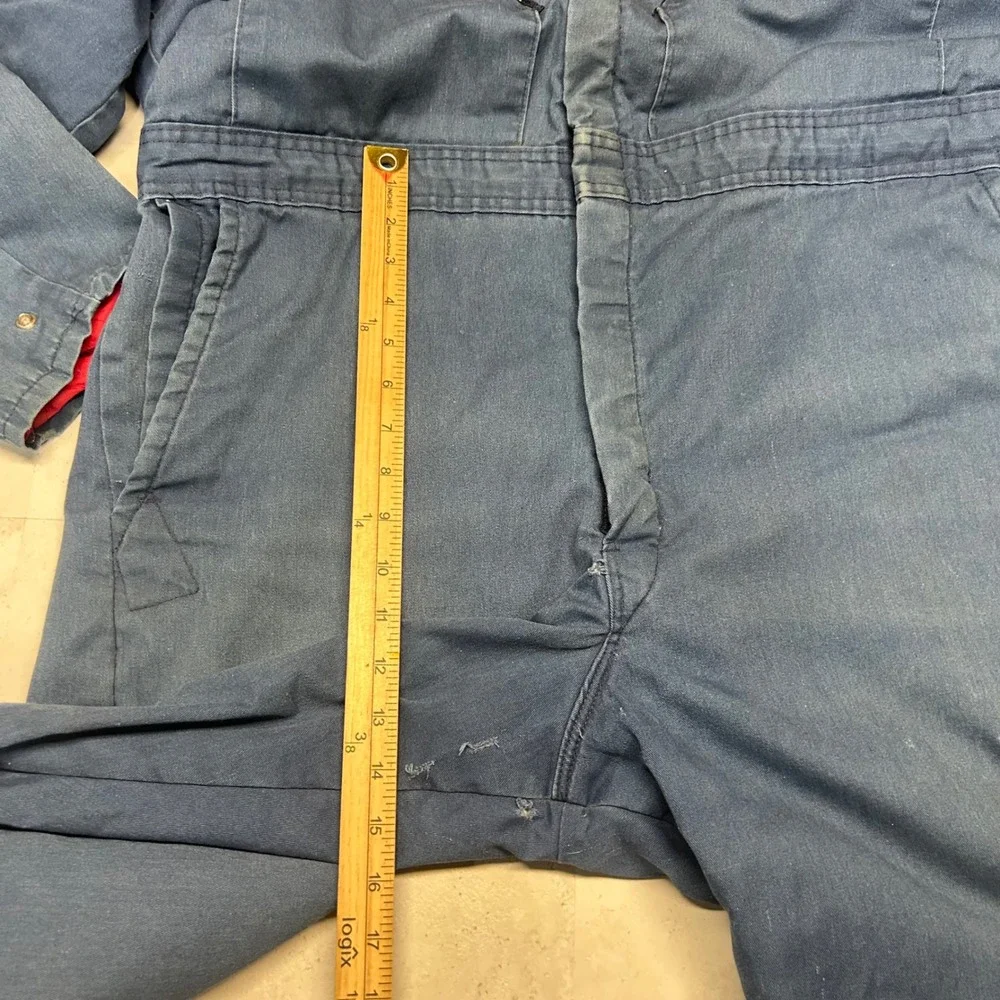 Walls Blizzard-Pruf Insulated Coveralls Blue Mens XL Regular Vintage USA Made